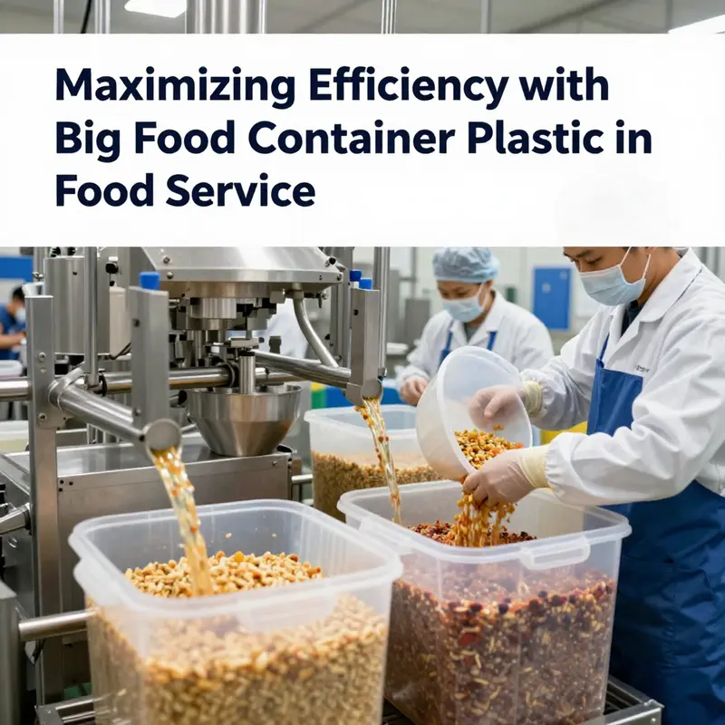 Diverse material options for big food containers highlight durability and versatility for food service.