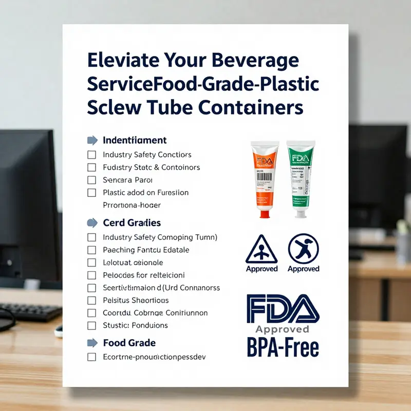 A variety of food-grade plastic screw tubes made from different materials, illustrating their unique properties.