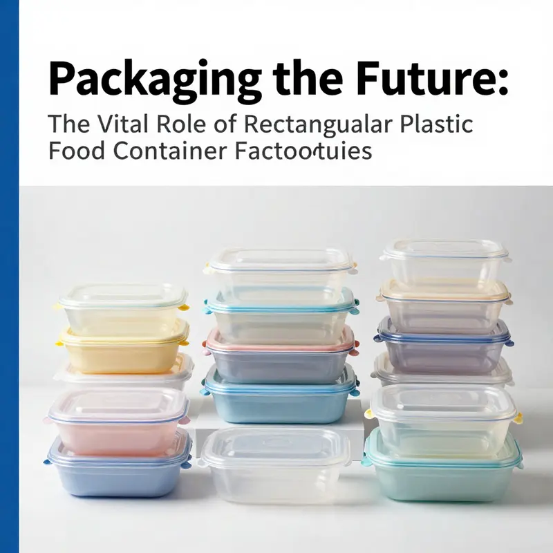 Inside a rectangular plastic food container factory showcasing advanced manufacturing processes and sustainable materials.