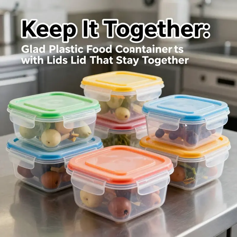 Glad containers with interlocking lids securely fastened, ensuring no spills and easy access.