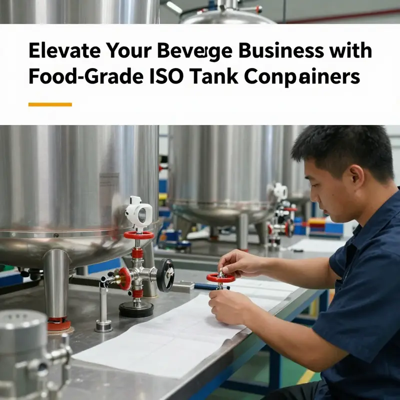 Food-grade ISO tank containers ready for wholesale distribution.