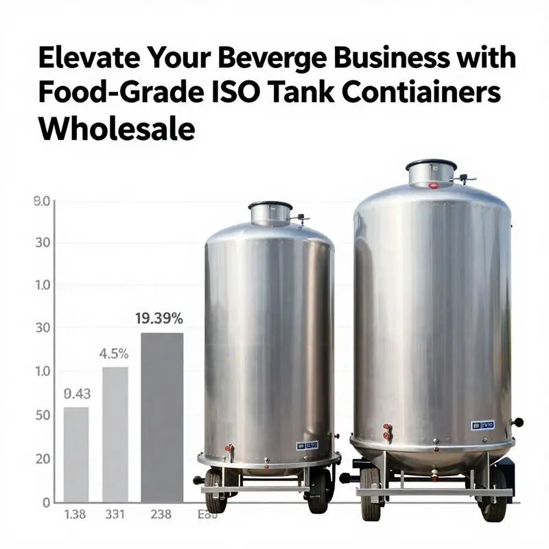Food-grade ISO tank containers ready for wholesale distribution.