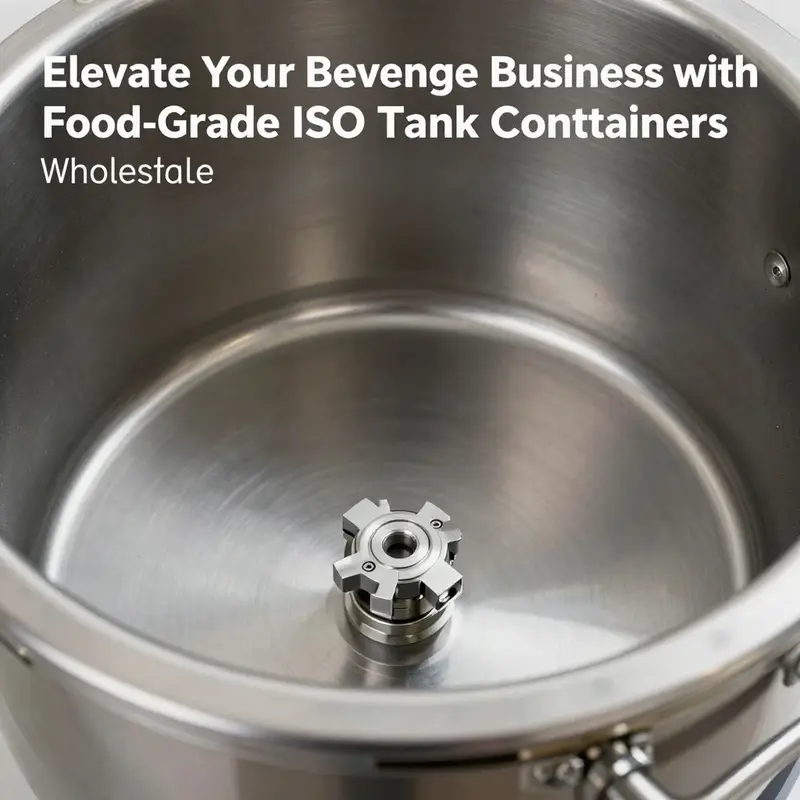 Food-grade ISO tank containers ready for wholesale distribution.