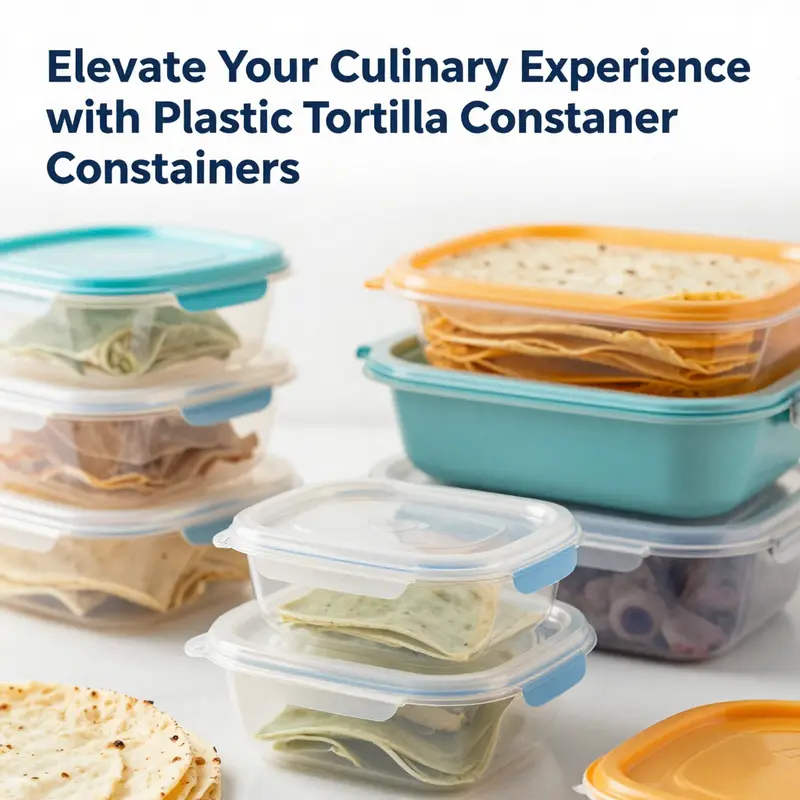 Highlighting the key features of BPA-free plastic tortilla containers designed for food safety.