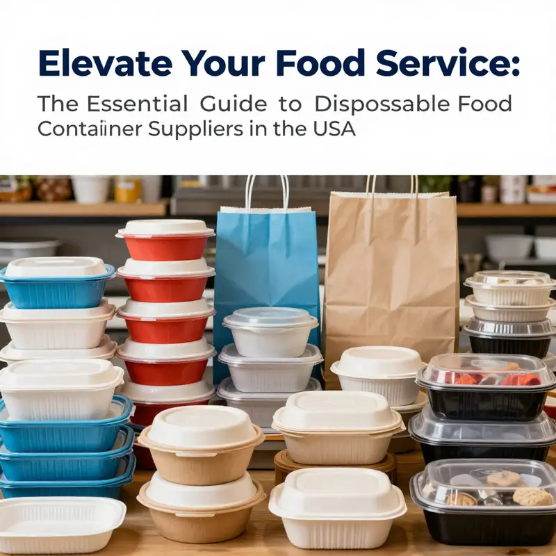 An array of disposable food containers illustrating the range available for various food services.