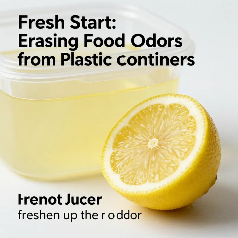 Baking soda effectively combats stubborn food odors in plastic containers.