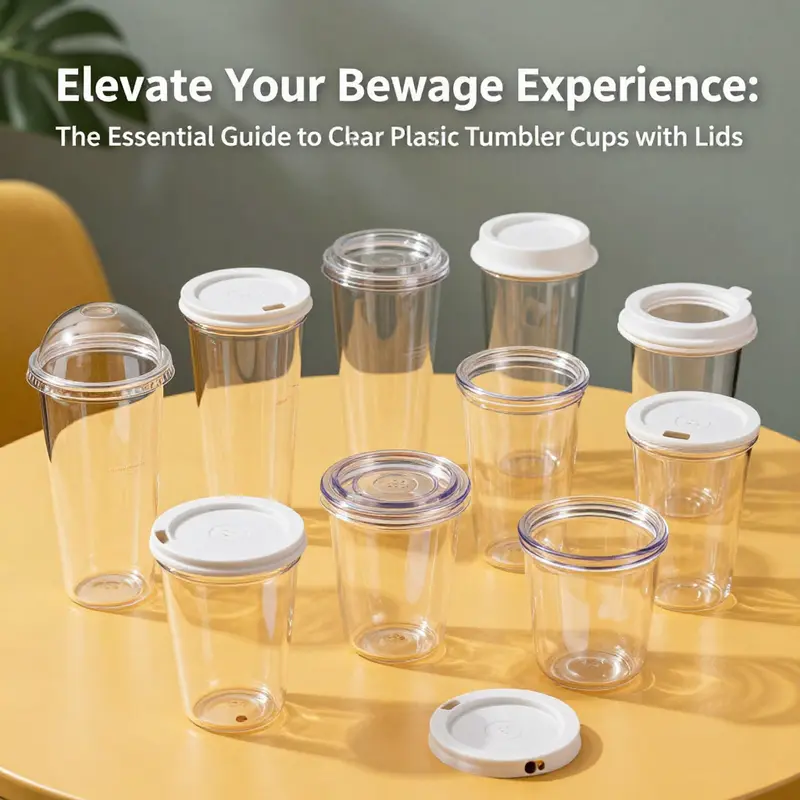 High-quality PET and PP materials used in clear plastic tumbler cups ensure clarity and durability.