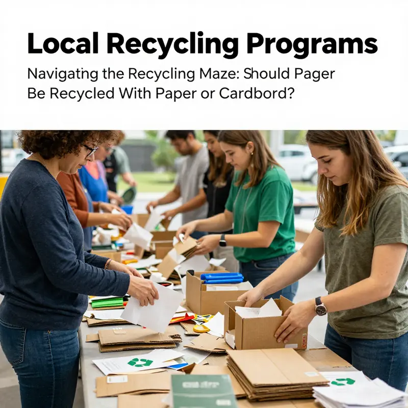 An assortment of recyclable paper packaging materials ready for the recycling process.