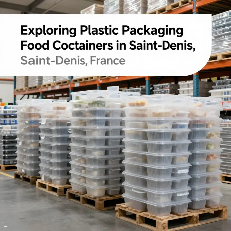 A visual history showcasing the evolution of plastic food containers from past to present in Saint-Denis.