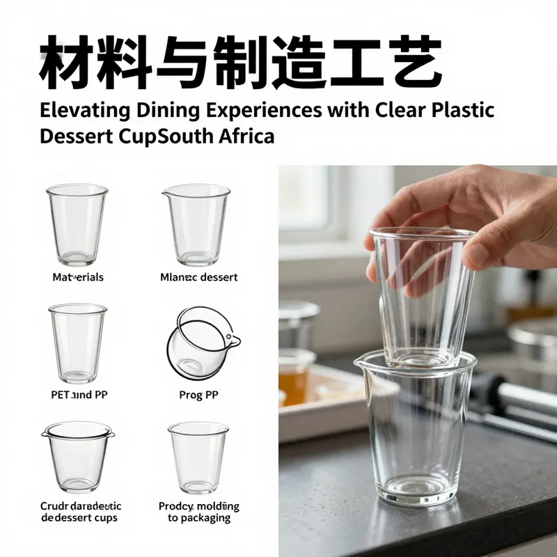 Clear plastic dessert cups transforming experiences in a South African café.