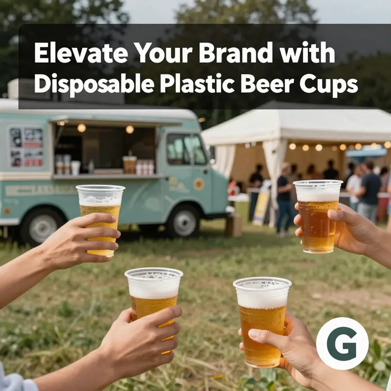 Different types of durable disposable plastic beer cups showcasing their high-quality materials.