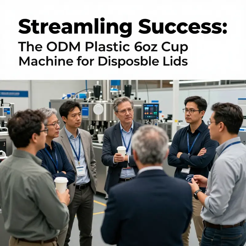 An advanced ODM plastic 6oz cup machine efficiently producing high-quality disposable lids.