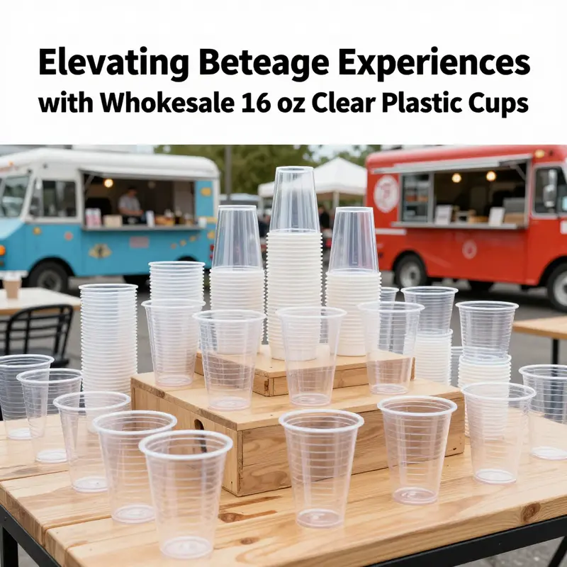 Wholesale 16 oz clear plastic cups shine at various events and businesses, showcasing their popularity.