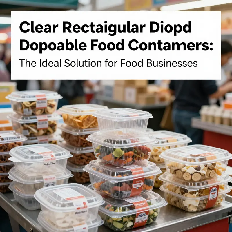 Versatile clear rectangular food containers showcasing different food types.
