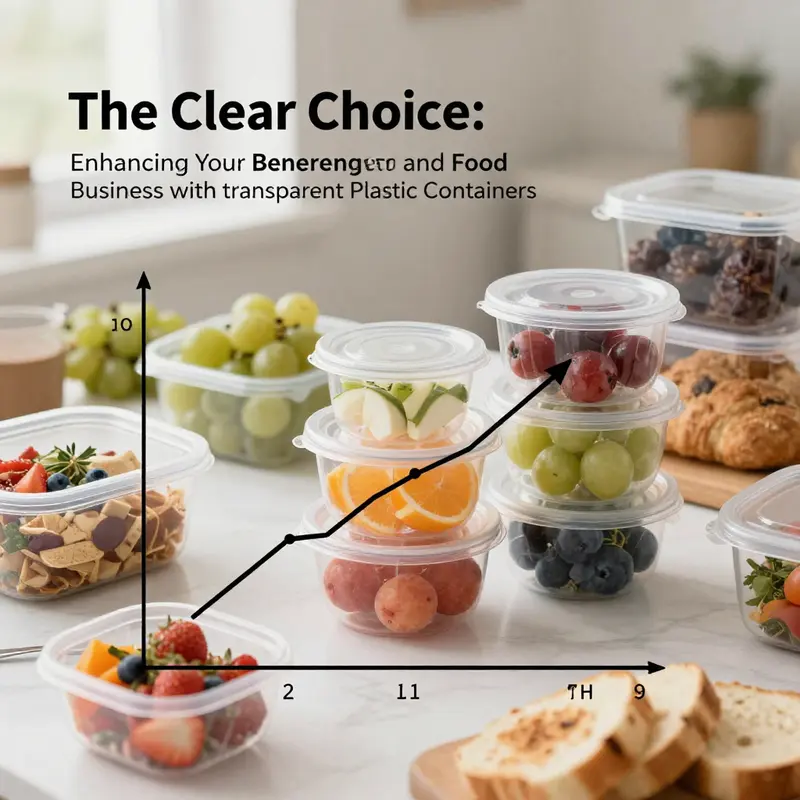 An overview highlighting the rich material variety used in clear transparent food containers.