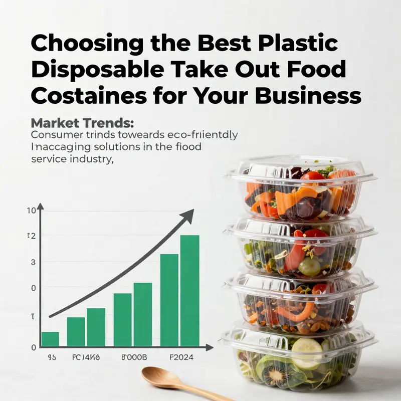 A variety of plastic disposable take out food containers available on Alibaba, designed for various food service needs.