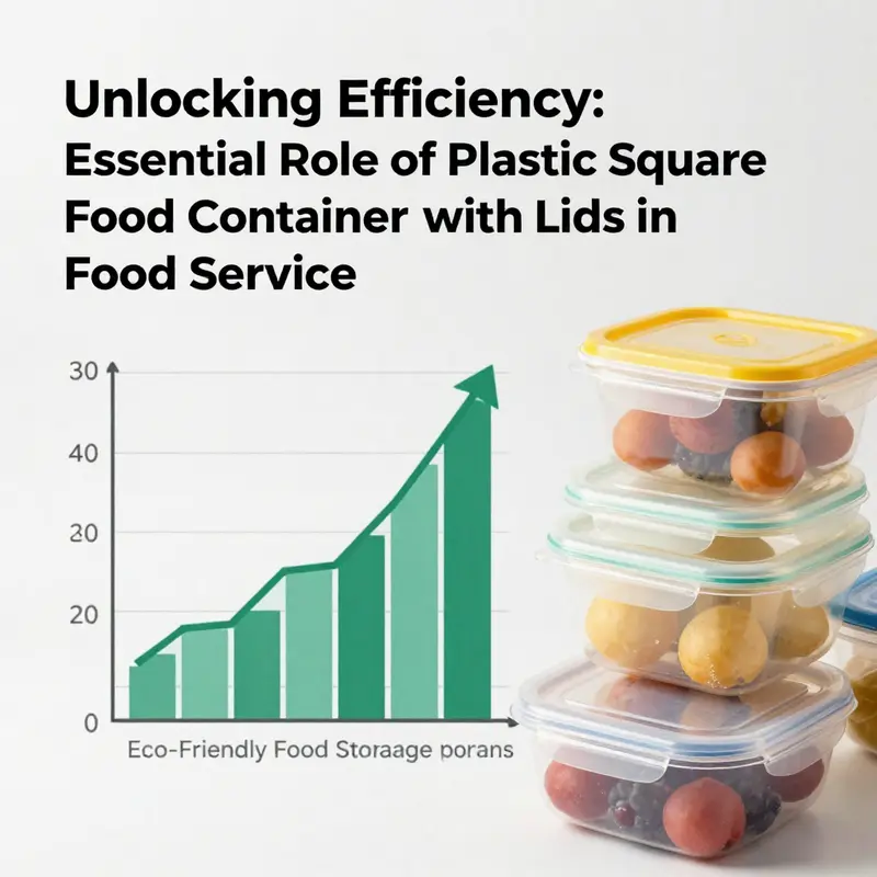 Plastic square food containers designed for efficient food storage and organization.