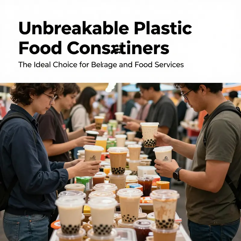 An array of different unbreakable plastic food containers showcasing their versatility in various applications.
