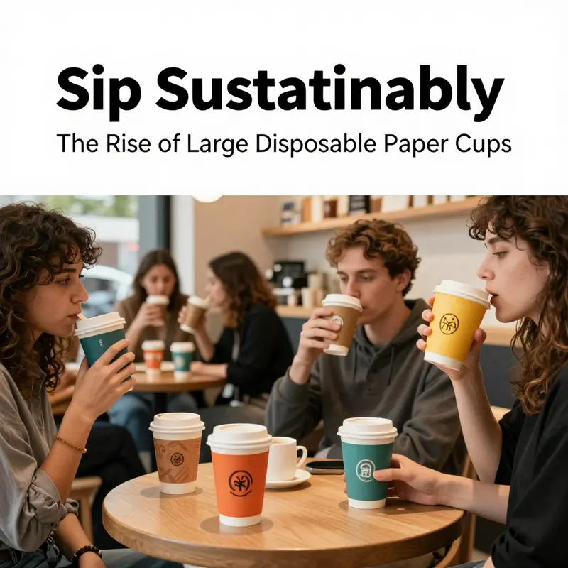 The assembly line demonstrates the intricate manufacturing processes involved in producing large disposable paper cups.