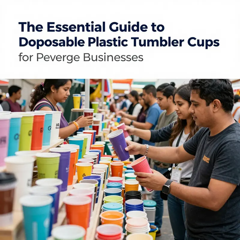 Inside a manufacturing facility producing disposable plastic tumbler cups.