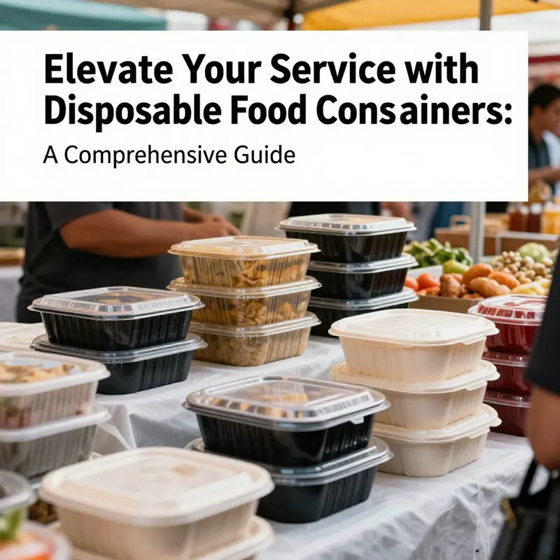 A variety of disposable food containers showcasing different materials used in food service.
