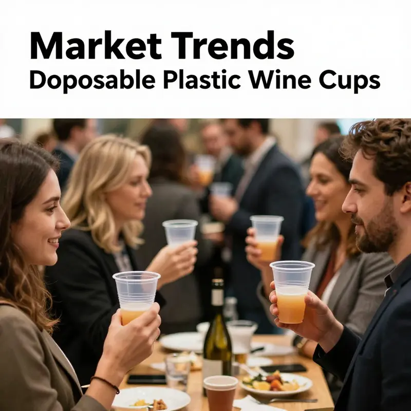 Various disposable plastic wine cups made from food-grade plastics like polypropylene and polystyrene.