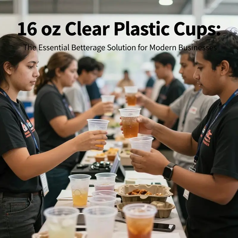 High-quality PET material ensures clarity and durability for 16 oz clear plastic cups.