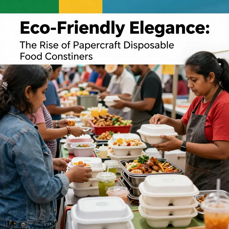 An assortment of papercraft disposable food containers highlighting their diverse types and properties.