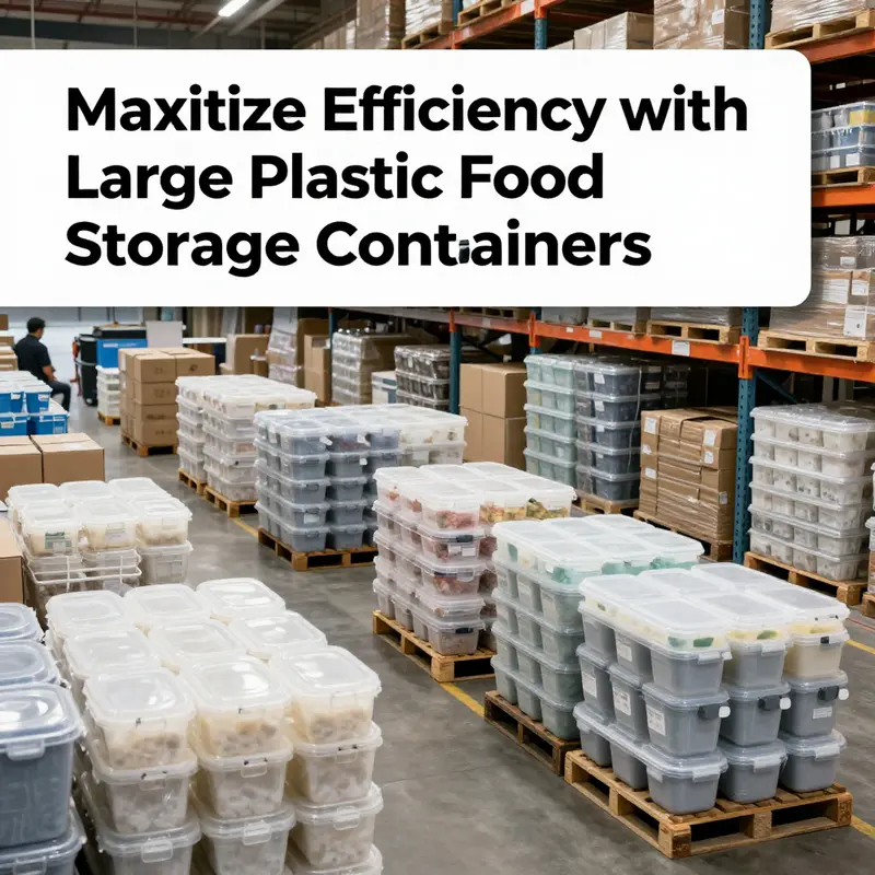 Diverse designs and features of large plastic food storage containers to enhance kitchen efficiency.