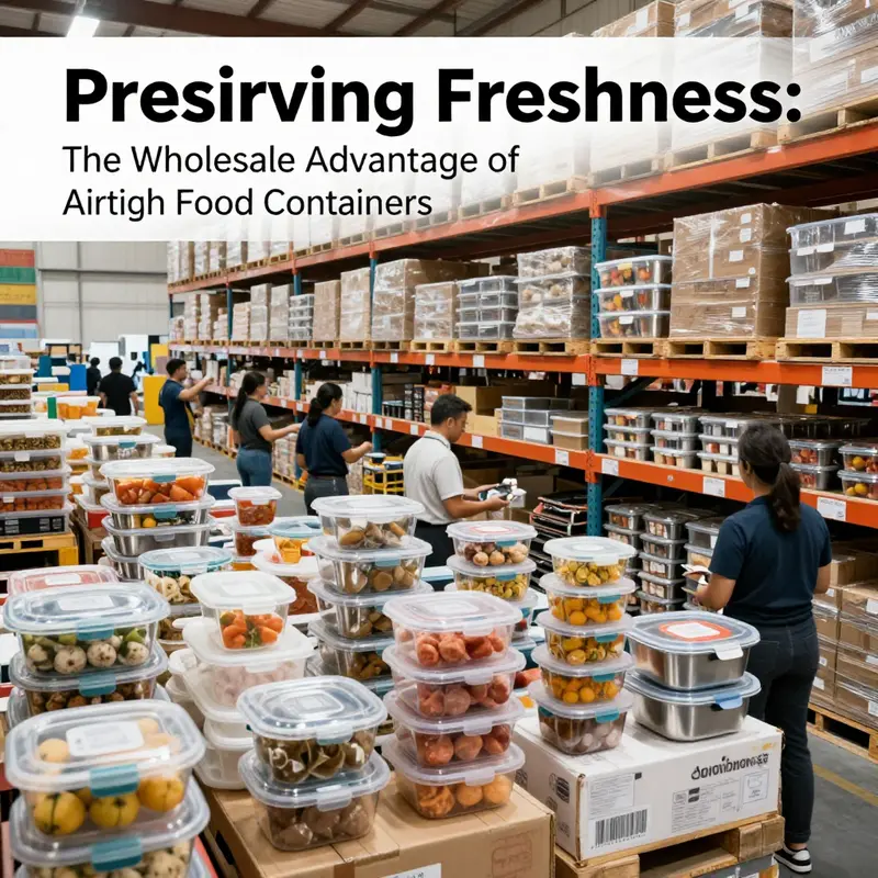 The wholesale market for airtight food containers is diverse and bustling, meeting the demands of various food service industries.