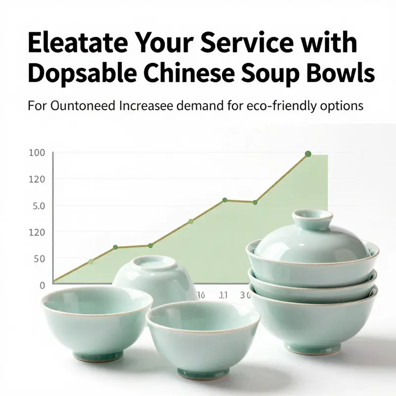A selection of disposable Chinese soup bowls highlighting their versatility in sizes and designs.