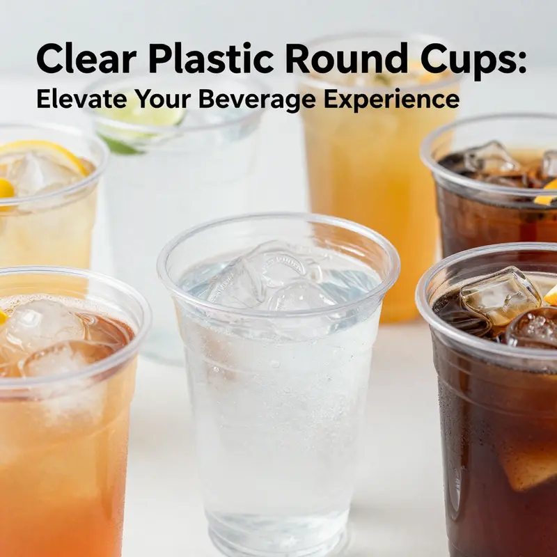 Enjoying the benefits of PET and PP cups: durable, clear, and visually appealing.