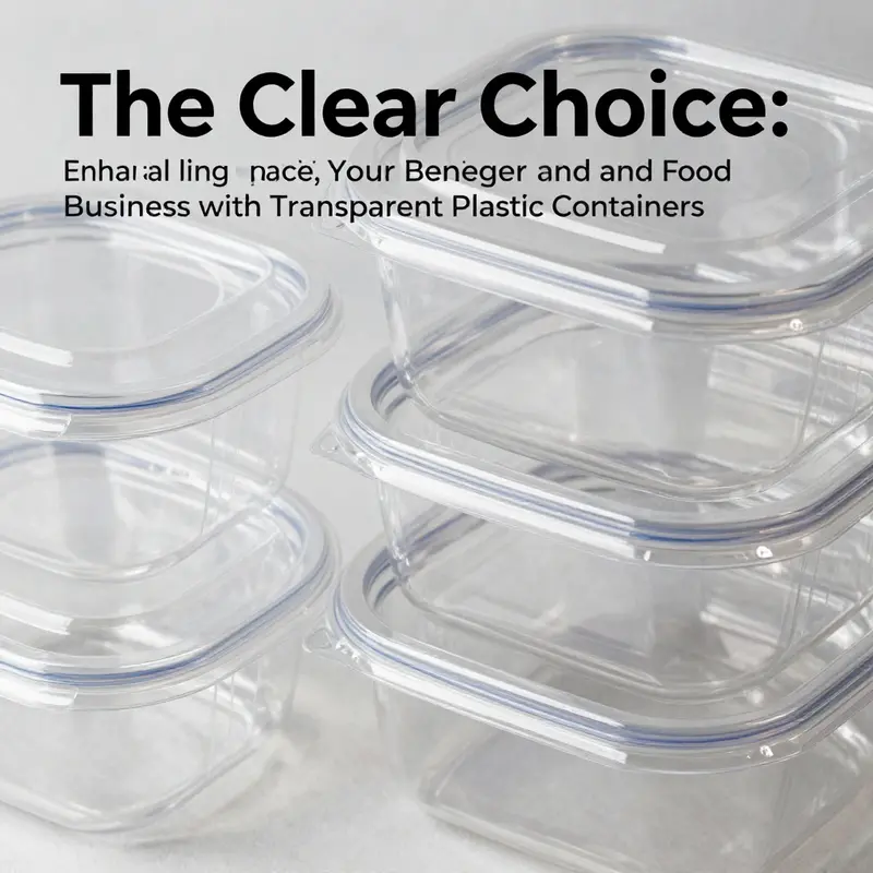 An overview highlighting the rich material variety used in clear transparent food containers.
