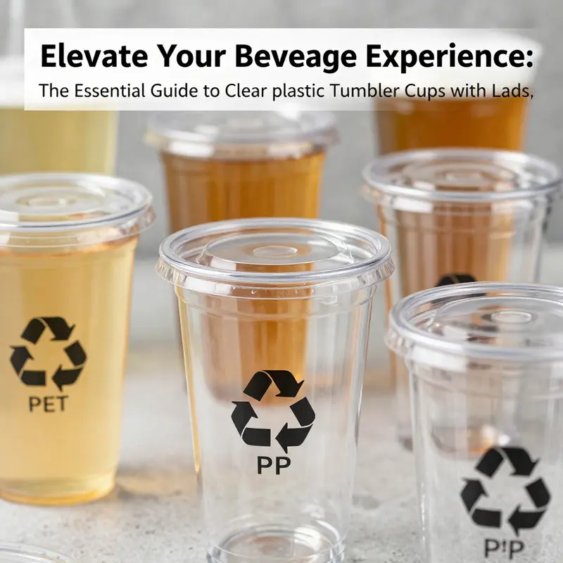 High-quality PET and PP materials used in clear plastic tumbler cups ensure clarity and durability.