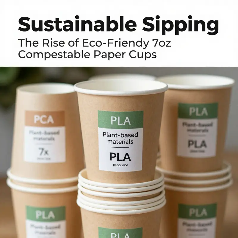 An overview of the materials that compose eco-friendly compostable paper cups.