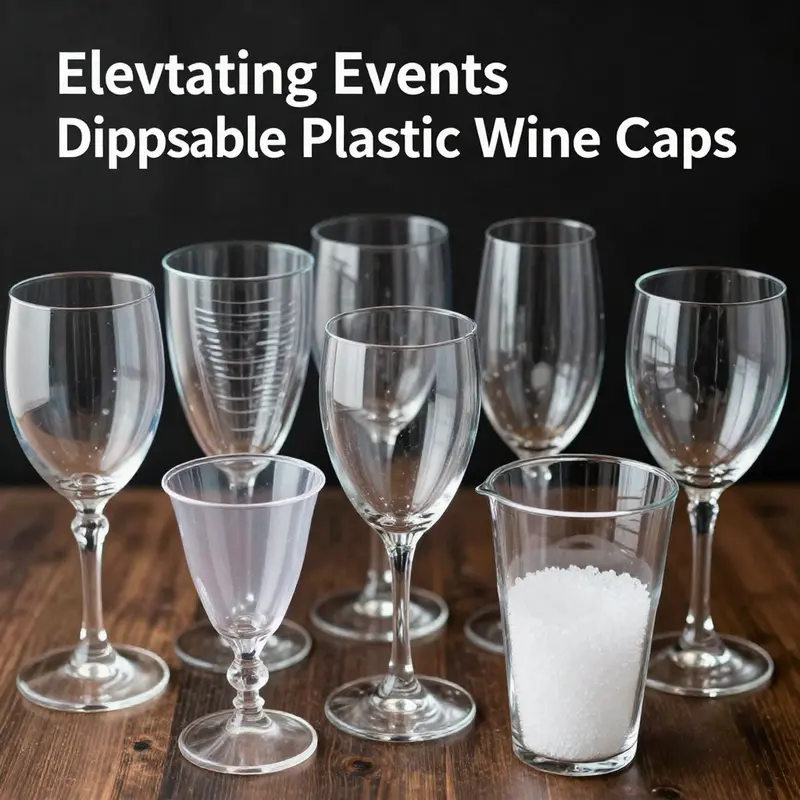 Various disposable plastic wine cups made from food-grade plastics like polypropylene and polystyrene.