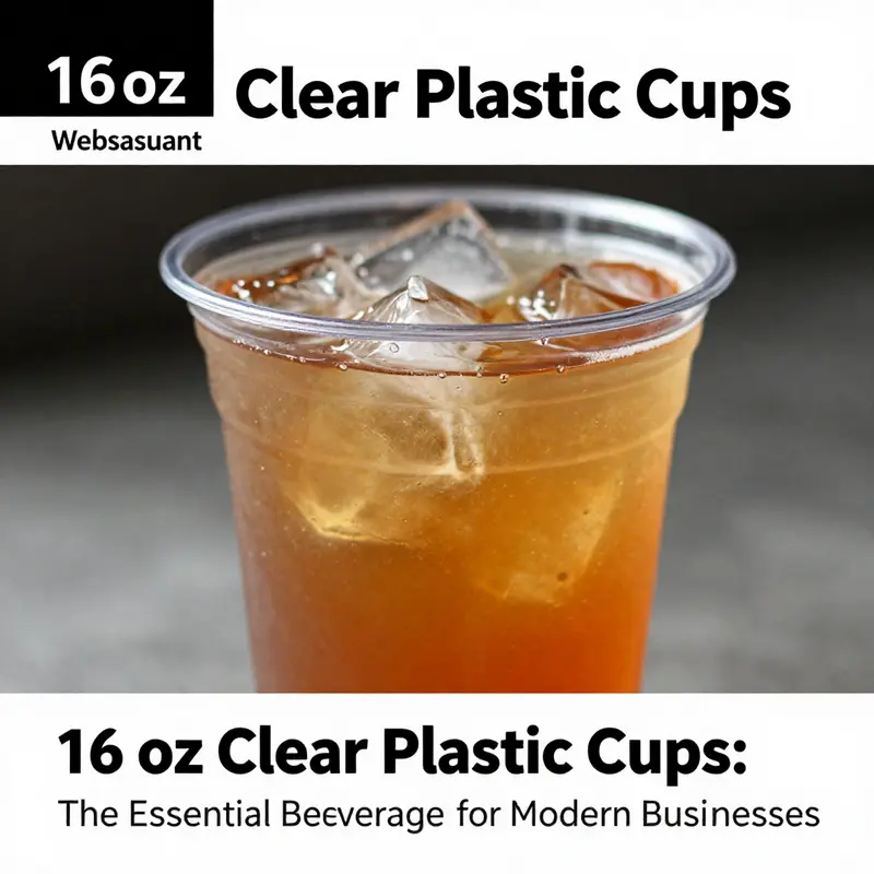 High-quality PET material ensures clarity and durability for 16 oz clear plastic cups.