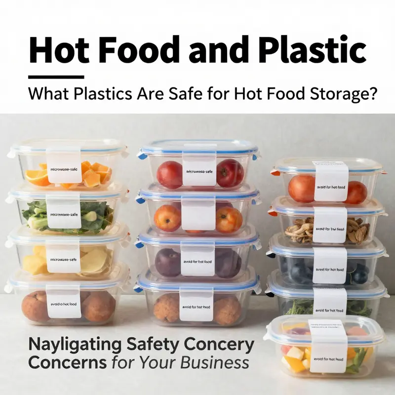 The potential risks of chemical leaching from hot food stored in plastic containers.