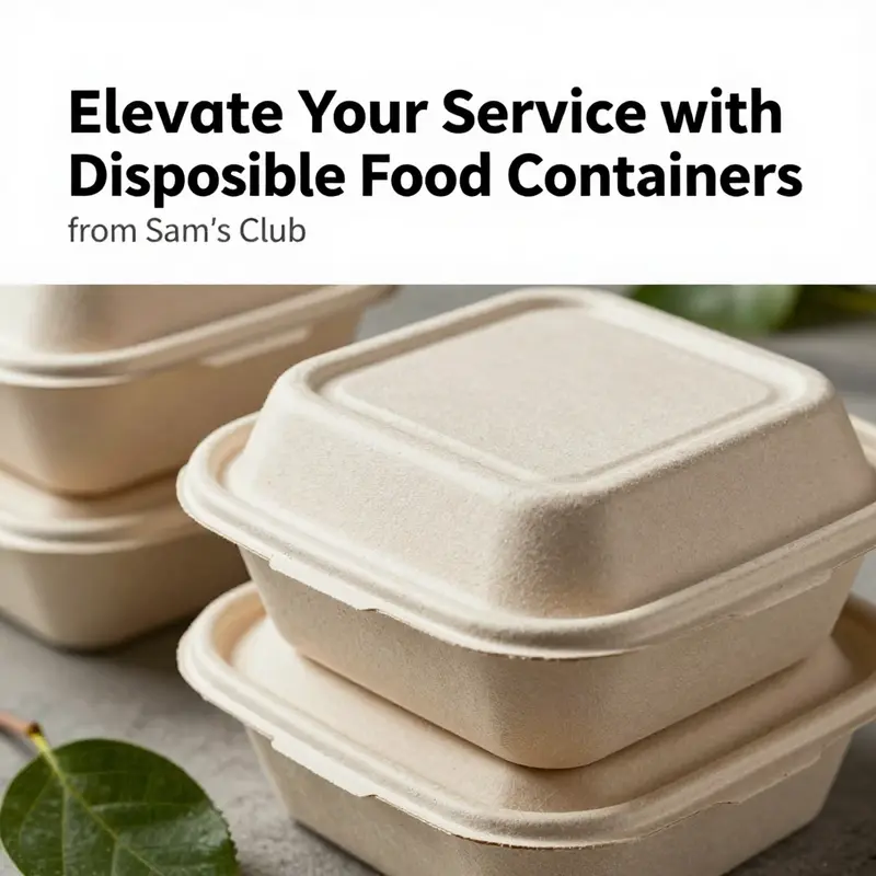 A diverse selection of disposable food containers available at Sam’s Club.