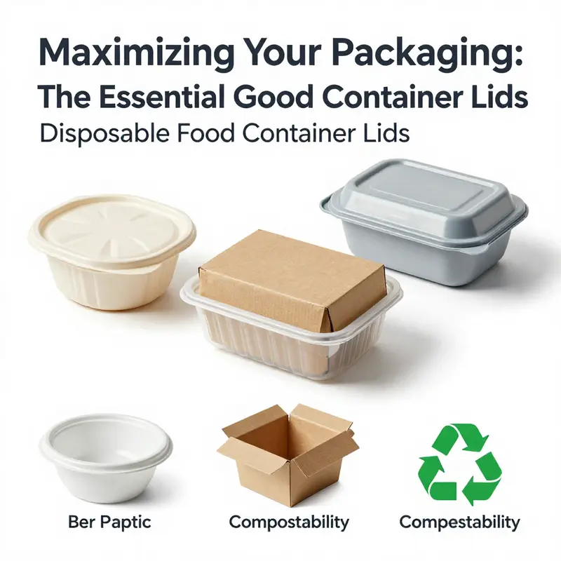 A collection of sustainable disposable food container lids exemplifying eco-friendliness and modern design.