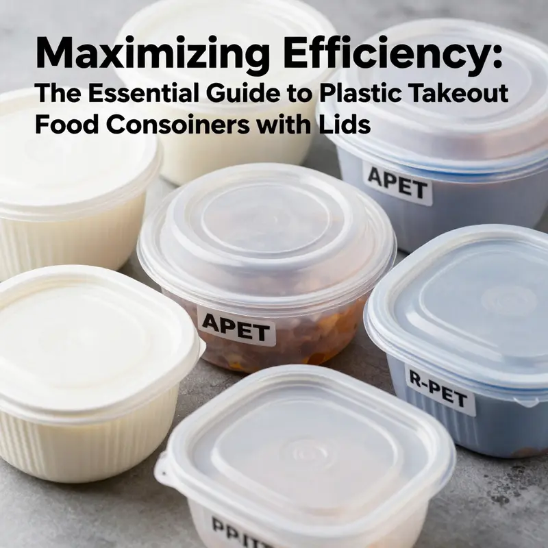 A variety of plastic takeout food containers, showcasing different designs for diverse food types.