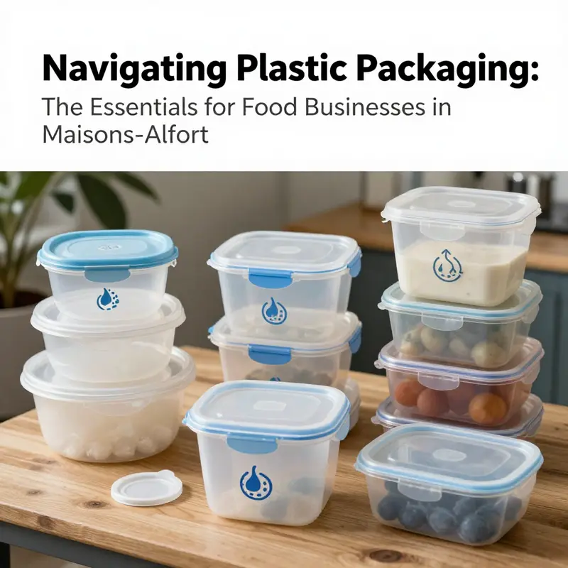 The impact of microplastics on food containers in Maisons-Alfort, illustrating contamination risks.