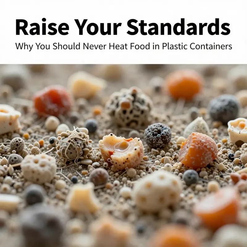 Understanding the risks associated with heating food in plastic containers.