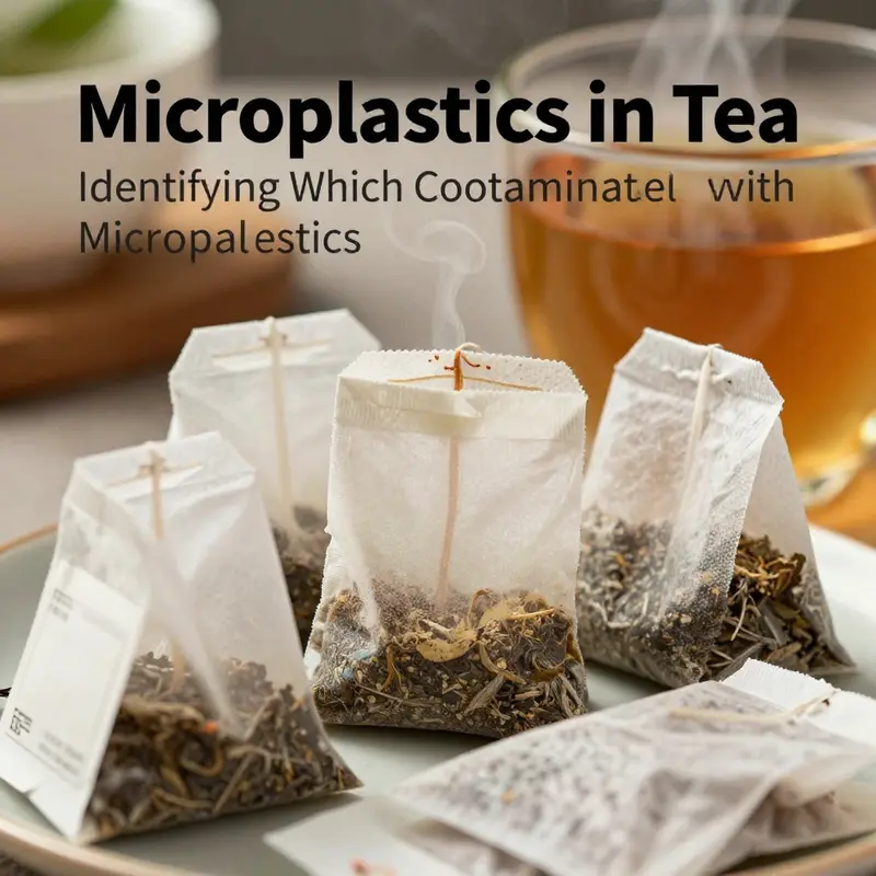 Tea bags are a common source of microplastics, impacting the brewing process.