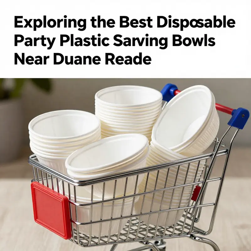 Limited selection of disposable bowls available at Duane Reade.