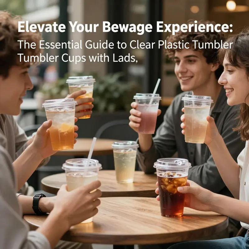 High-quality PET and PP materials used in clear plastic tumbler cups ensure clarity and durability.