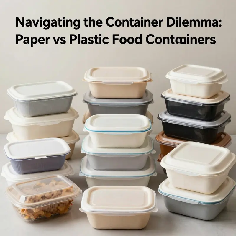 Comparing the environmental impacts of paper and plastic food containers.