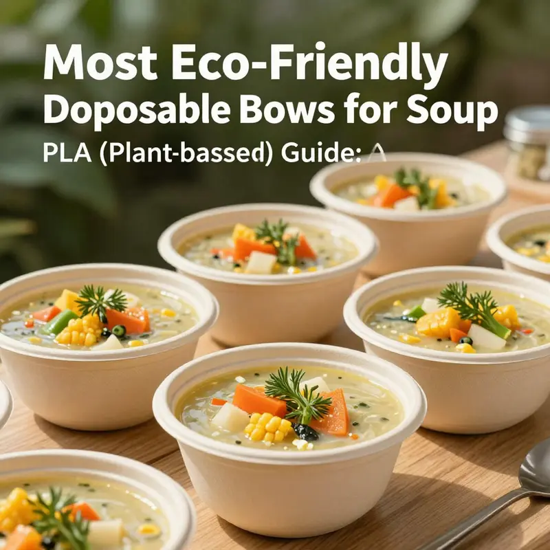An enticing selection of paper soup bowls with waterproof coatings, ideal for hot soups.