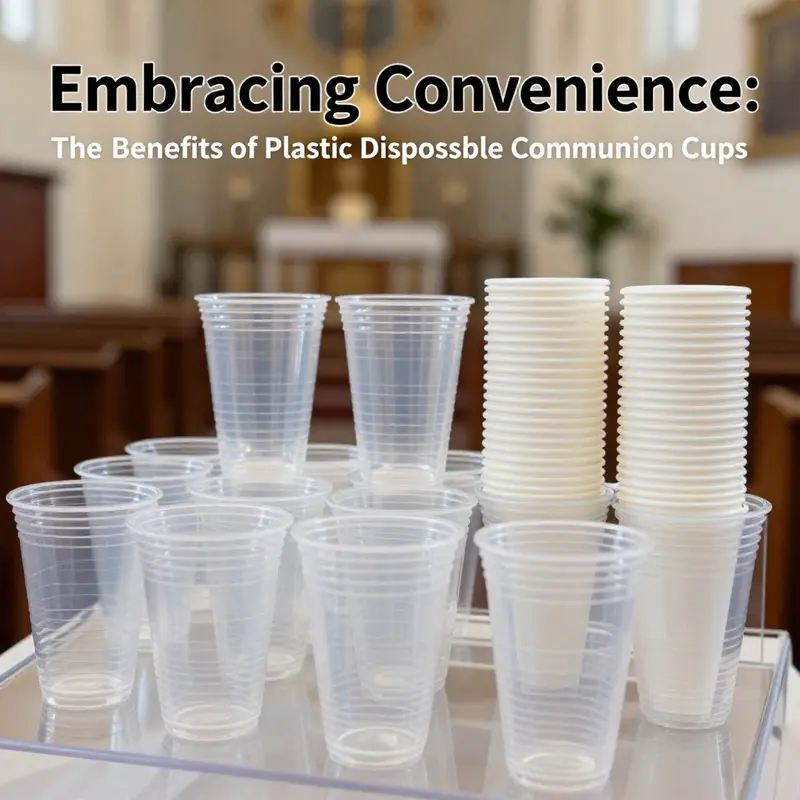 Plastic disposable communion cups offer practical solutions for seamless service in various establishments.