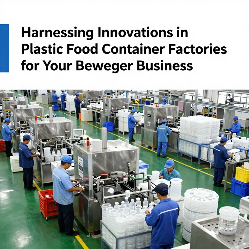 Inside a plastic food container factory, where efficient supply chain dynamics drive productivity and quality.